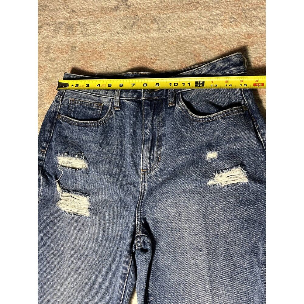 NWT Sam Edelman High Rise Straight Crop Jeans Size 8 / 29 Distressed Denim - Picture 11 of 11